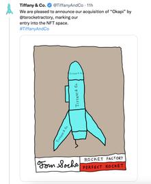 DAT:美国珠宝品牌蒂芙尼购入Rocket Factory的Okapi NFT，进军NFT领域_DataGOld币总量