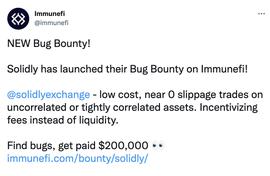 AND:Andre Cronje新项目Solidly在Immunefi平台发布漏洞赏金计划_Island Coin