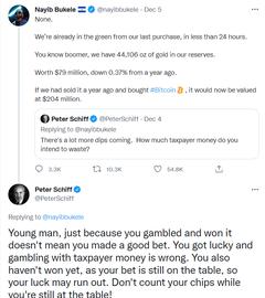 ETER:Peter Schiff回应萨尔瓦多总统：用纳税人的钱（购买比特币）是错误的_比特币目前市值
