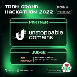 AIN:Unstoppable Domains成为2022波场黑客松大赛第三季合作伙伴-ODAILY_LED
