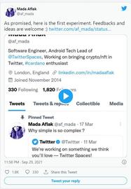 JUB:先睹为快！Twitter NFT 头像功能怎么玩 ？_NFT
