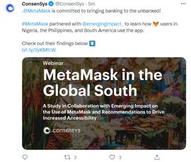 ASK:MetaMask与Emerging Impact Group合作，对尼日利亚、菲律宾和南美洲的用户进行研究_ETA