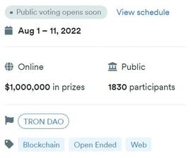 MARK:2022波场黑客松大赛第二季项目提交正式结束，参与规模再创新高-ODAILY_VEN