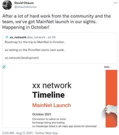 AVI:David Chaum：xx network主网将于10月上线_DAV