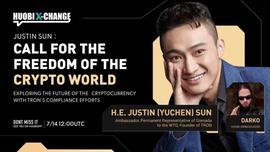 OBI:孙宇晨做客Huobi Live：站在宇宙中心呼唤加密自由，从波场合规化探索看加密货币的未来-ODAILY_CHA