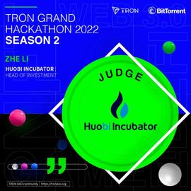 UBA:Huobi Incubator投资负责人Zhe Li加入2022波场黑客松大赛第二季评审团-ODAILY_Helio