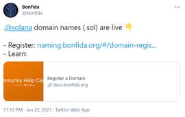 BONDLY:Bonfida正式上线Solana域名服务_BOND