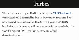 Rarible:《福布斯》：TRON DAO是世界上最大的DAO-ODAILY_FERRARI价格