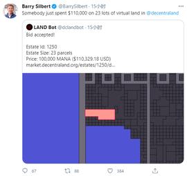 MOON:价值11万美金“虚拟土地”出售，热潮引灰度基金创始人关注_SWAP