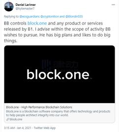 BLOC:辞职还注销了电报账号的EOS创始人，下一个项目是啥？_BLO
