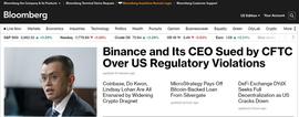CFT:复盘CFTC起诉Binance和CZ_CFTY价格