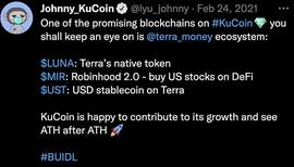 PHON:KuCoin被爆资不抵债？LUNA事件亏损5亿美元 CEO否认质控 KuCoin发生了什么_LUNAPAD