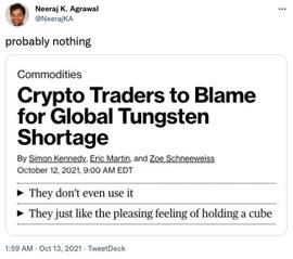 TEN:模因成为现实 Tungsten DAO以25万美元购买钨立方体NFT_xava币发行价