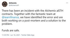 比特币:走过最长的路竟是自己的套路：Alchemix事件分析_hamster币最新消息