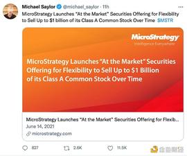 区块链:金色观察 | “囤币党”MicroStrategy：要买入更多比特币_MIC