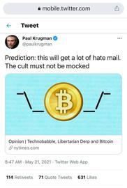 区块链:诺奖得主克鲁格曼：比特币是庞氏局，但不一定很快走向崩溃_比特币美元今日价格行情走势图