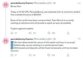 MEV:代币闪崩，差点归零 - PancakeBunny 被黑简析_MEGASHIB币