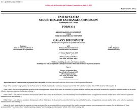NEC:美国队再添一员：Galaxy Digital向SEC提交比特币ETF申请_RiseCoin