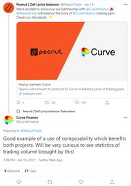 Peanut:Peanut和Curve达成合作，它能给Curve带来什么？_PEA
