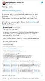EFI:上线仅一周，借贷平台Warp Finance丢了800万美元_USD