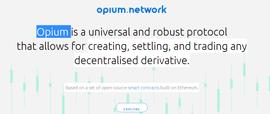 OPIUM:DeFi信用违约掉期平台Opium融资近325万美元，Galaxy Digital等参投_DeFi Coin