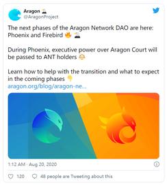 ARA:协议控制权移交给社区，Aragon即将启动“凤凰”升级_DAO