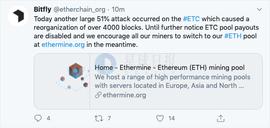 ETH:再遭51%攻击，被恶意算力频繁洗劫的ETC还有救吗？_BIT