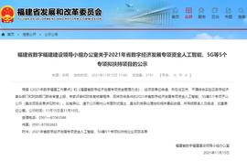 人工智能:福建省数办公示2021年省数字经济发展专项资金拟扶持企业项目名单_SUBS
