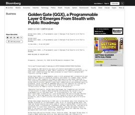 GOLDEN:Web3.0 跨链基础设施协议 Golden Gate (GGX) 发布全新路线图，揭示了具备 Layer0 特性且可编程的跨链基建生态_ENG