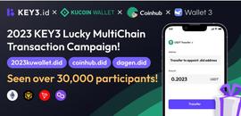 OPT:KEY3.id 上线多链同域名转账，联合 KuCoin Wallet、CoinHub Wallet 、 Wallet3 发起新年多链转账活动_onekey钱包官网