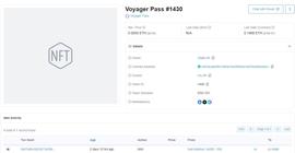 NFT:Vitalik 已铸造可兑换帕劳共和国数字身份的 NFT“Voyager Pass 1430”_BCHAIN