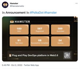 DEV:Web3 即插即用 DevOps 平台 Hamster 完成 DevOps Scene I v0.1 产品测试_Poopska