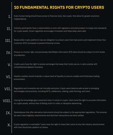 DEFI:加密巨头争相参与监管规则制定，币安提出加密用户的10项基本权利_Kong Defi