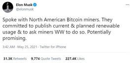 BIT:马斯克与多家矿企就规范比特币挖矿能耗披露达成一致，并将组建比特币挖矿委员会_bitmart交易所
