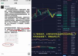 BTC:奕恒说币：12.7比特币策略多空双杀获利450点 目前中长线开始布局了_btc下载官方