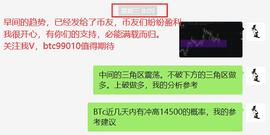 TOS:老K解币：星期三凌晨八点 分析了一波冲高14500 结果还更高了  你盈利了吗_DEVO