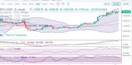 COIN:　　丁佳永：比特币日内冲高回落  还能在上14000吗？_ECOIN