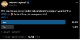 AEL:比特币是美国总统大桩脚？民调84%盼候选人「表态支持BTC」_ELSA