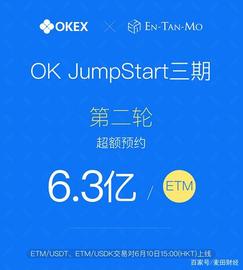 LIB:OKEx Jumpstart三期项目上线ETM，超额预约6.3亿，开盘大涨173%_ETF