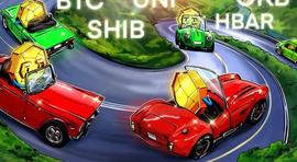 BTC:随着比特币波动性创历史新低，SHIB、UNI、OKB等闪现看涨迹象_usdn币脱锚