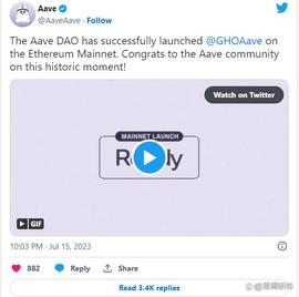COIN:Aave 稳定币 GHO 上线以太坊主网_币赢coinw局