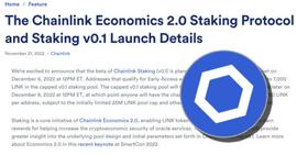 INK:Chainlink 第一波12月7日上线以太坊，最多质押7000颗LINK_Chain