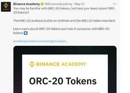 ORC:币安入局，横空出世的ORC-20会是下一个暴涨故事？_BRC