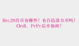 BRC:Brc20代币有哪些？有百倍潜力币吗？Ordi、PePe后市如何？_PEPEMINER