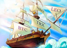 AXIS:上周排名前5的加密货币：HT，BTC，TRX，NEO，LEO_加密货币