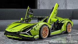 LEG:新款乐高兰博基尼Sian限量版3,696个零件约3072人民币_Lego Coin V2