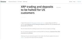 BIT:Bitstamp将于下月暂停美国客户瑞波币交易和存款_Synth iXRP