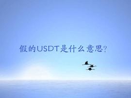 USDT:假的USDT是怎么回事？_SDT
