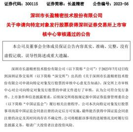 GDP:长盈精密不超22亿元定增获深交所通过 中金公司建功_BIS