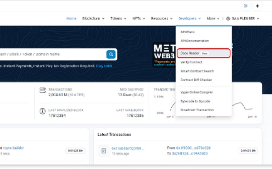 GENS:Etherscan AI工具Code Reader官方教程_ripple